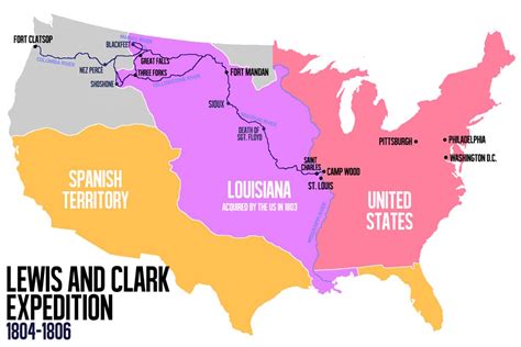 MAP of Lewis and Clark Trail